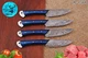 CUSTOM HANDMADE FORGED DAMASCUS STEEL STEAK KNIFE CHEF KNIFE KITCHEN SET 1588