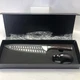 Kitcheekat Kitchen 8" Chef Knife with Sharpener Plus Blade Cover Sheath Guard
