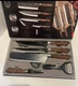  6-Piece Kitchen Set Japanese Damascus Chef Knives Non-Stick w/ Peeler Gift box