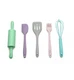 Melii  Real Mini Baking Cooking Tools Set for Kids Spatula Whisk Turner 5-Pack