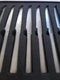 Oneida Satin Frosted Stainless Steak Knife Knives Set 8 Piece. Serrated. NOS. A3