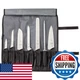 Mercer Culinary Millennia 8-Piece Knife Roll Set Black Handles M21820