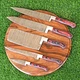 Damascus Chef Knife Set Custom Made Kitchen Knives - forged Damascus Steel 1574