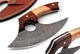 Bushcraft Custom Handmade Damascus Steel Ulu Knife - Alaskan Ulu Knife With S...