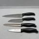 KitchenAid 4 Piece Knife Set Black Triple Riveted Handles Japanese Steel Blades