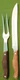 Vintage Lifetime Cutlery Jet Cut Stainless D-400 Carving Knife and Fork