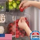 LALASTAR Large Fridge Organizer Bin w/ Pull-out Drawer - BPA Free, 9.51QT