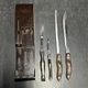Cutco 3pc Wall Holder Knives & Turning Fork 1726 JH, 1024, 23, 1759 KO Knives