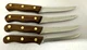 VTG Chicago Cutlery 103S Stainless Steel Walnut Handle Steak Knives, SET 4