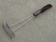 Vtg CUTCO 1060 Spring Wire Whisk Whip Egg Beater Mixer Brown Plastic Handle Tool