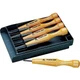 Akira Miki 4690ar Mikisyo Cutlery Power Grip Chisel, Set of 5, Gray Case 800053