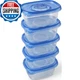 Glad Food Storage Containers, Soup/Salad, 24oz - 5 Pack, BPA-Free, Microwave/Dis