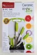 New England Cutlery 6 Pc Ceramic Set with 3 Knives Cutting Board Veggie Peel