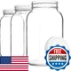 Kitchentoolz Set of 3 Large Glass Jars 1 Gallon Wide Mouth Mason Jars with Lids