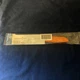 Pampered Chef Coated Laminated Knife 100841 Orange Handle Plastic Metal 4.5 inch