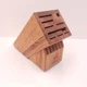 Wusthof 15-Slot Acacia Hardwood Knife Storage Block 9 top 6 Steak Old Cleaver