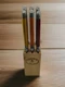 Jean Dubost Laguiole Stainless Steel Knife Set + Block (Multicolored) 2