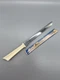 Vintage Quikut inc 15" Stainless USA Carving Serving Knife Cross Cut Edge USA
