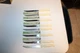 SET OF 8 VTG QUIKUT "QUIKKLE" STAINLESS STEAL-STEAK KNIVES-4" SERRATED BLADE-USA