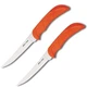 2 PACK Outdoor Edge Wild Game Kitchen Knife 5" 420J2 Steel Full Blade TPR Handle