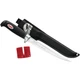 Rapala Fishing Soft Grip 4" Fillet Knife with Sharpener & Sheath - Black