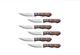 Tramontina Jumbo Steak Knife Set 6-Pcs Serrated Stainless Steel Wood Handle 5''