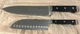 2PCS Calphalon Forged No Stain 8&rdquo; CHEFS KNIFE & 6" SANTOKU KNIFE Nice