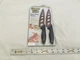NEW Tekno 2-pk Copper Knife "Stays Sharp Forever!" Stainless Steel Oval Cut-Out