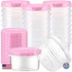 Sieral 36 Pack 8 oz Freezer Containers with Lids Reusable Deli Freezer Storage C