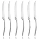 Lemeya Stainless Steel Steak Knives Set of 6,Forge Steak Knife,Serrated Steak...