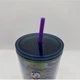 Starbucks 24oz Tumbler Coffee Cup Purple Oil Slick Sparkle With Straw and Lid