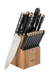 Martha Stewart 16Piece Lockton High Carbon Stainless Steel Knife Block Set  F...
