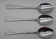 Set 3 Teaspoons  Wesley Forge Stainless WLF3 Colonial Pattern Free Ship!