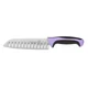 Mercer Culinary M22707PU Millennia&reg; 7" Granton Edge Japanese Steel Santoku Knife