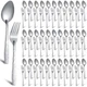 Minatee 200 Pcs Forks and Spoons Silverware Set Stainless Steel Flatware Cutlery