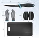 FLISSA 4PCS Fish Fillet Set with 6" Fillet Knife 24"*13" Non-Slip Fish Fillet
