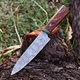 Custom Made Hand Forged Damascus Steel Blade Utility Chef Knife Wood Handle 2840