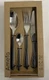 Amefa  Stainless Steel, High Polish Natural Black Wood, 24pc Set .C1