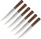 6 PACK Old Hickory Slicing Knife 8" Carbon Steel Blade Wood Handle MADE IN USA