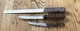 LOT of 3 VINTAGE CHICAGO CUTLERY 61S Boning,  RBIOS bread, 103S steak Knife