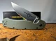 Ontario RAT II Linerlock Folding Knife 3" D2 Tool Steel Blade Green Nylon NIB