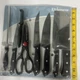 8 piece Kitchenware Knife Set Stainless Steel Shears Peeler Cleaver
