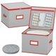 homyfort China Plate Storage Containers Hard Shell, 12x12 Inch Dinner Plate Stor