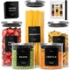 EDELHAUS Glass Storage Containers with Stainless Steel Lids [Extra Thick Glas] w