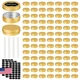 OBKJJ 96 Pack Round Cans with Screw Lid 2 Oz Aluminum Metal Tins DIY Food Candle