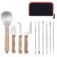 Professional Pumpkin Carving Tool Kit 10 PCS Premium Stainless Steel Carving ...