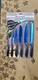 Brookstone Set of Seven Cutlery Sapphire Diamond Coating