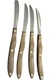 Cutco 1059 Serrated Steak Knife Set 4pc 5in Stainless Blades Wood Handle