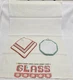 Vintage Kitchen Dish Towel Glass Motif w/2 Crocheted Potholders - 17 1/2" x 24"