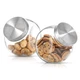 JoyJolt All-Sides Glass Cookie Jar Set of 2 Containers with Airtight Lids